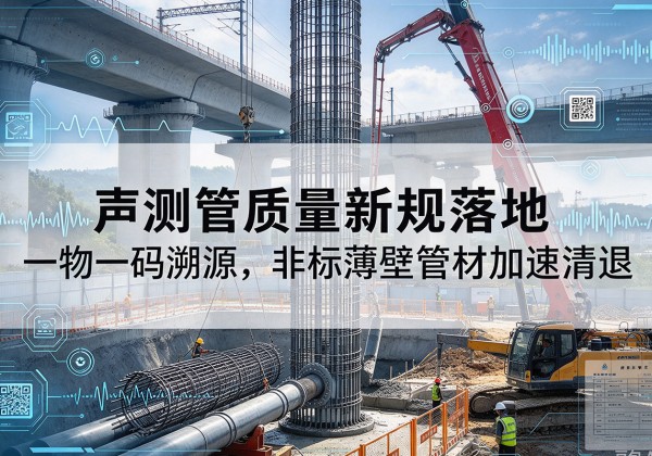 虹口区声测管质量新规落地，一物一码溯源，非标薄壁管材加速清退